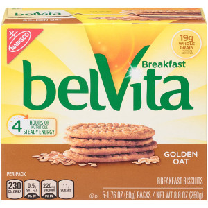 belVita Breakfast Biscuits, Golden Oat Breakfast Biscuits, 8.8 oz