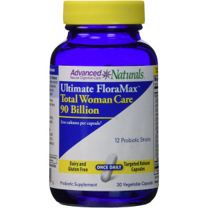 Advanced Naturals Ultimate Floramax Total Woman Care 90 Billion Caps, 30 Count