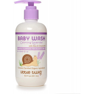 Little Twig All Natrual Baby Wash, Lavender, 8.5 Fluid Oz