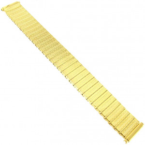 SPEIDEL 16-21MM Mens Gold Twist O Flex Expansion Watch Band Strap