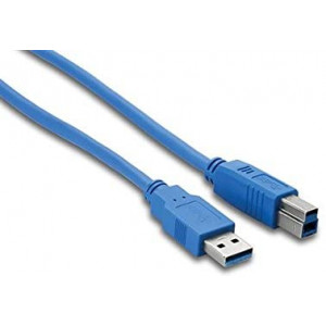 Hosa USB-306AB Type A to Type B SuperSpeed USB 3.0 Cable, 6 Feet