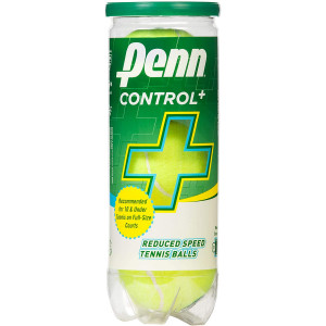 Penn Control Plus Tennis Balls - Youth Felt Green Dot Tennis Balls for Beginners