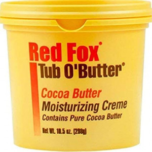 Red Fox Tub O'Butter Cocoa Butter, Moisturizing Creme, 14 oz (Pack of 2)