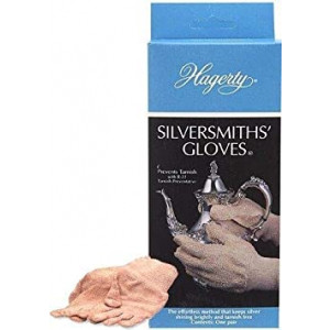Hagerty Silversmith's Gloves, 1 Pair - Clean, Polish, and Prevent Tarnish