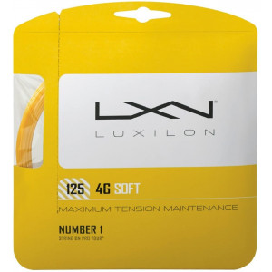 Wilson LUXILON 4G Soft 125 Tennis String, Gold, 16L-Gauge
