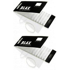 Blax CLEAR Snag-Free Hair Elastics 4mm, 8 Count (2-Pack)