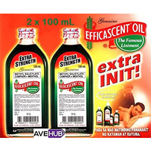 2 Efficascent Oil Extra Strength 100mL Counterirritant (2 bottles x 100mL)