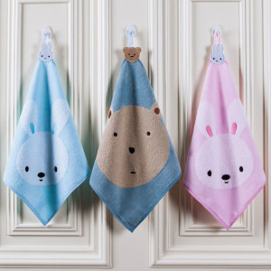 Pesp Baby Infant Kids 3-Pack Washcloths Hand Towels
