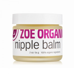 Zoe Organics - Organic Nipple Balm, For Breastfeeding, Maternity and Pregnancy, Helps Make Breastfeeding More Comfortable, Safe and Non-Irritating for Mom and Baby (2 Ounces)