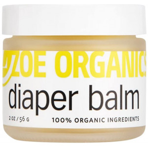 Zoe Organics - Diaper Balm, Protects Baby's Sensitive Skin from Moisture and Bacteria, Soothes and Treats Diaper Rash, Helps Prevent Rashes, Goes on Clear (2 Ounces)