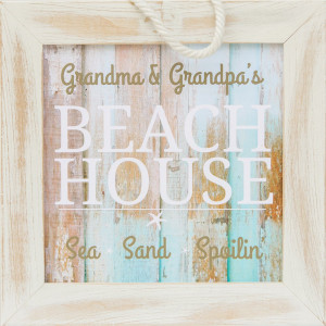 The Grandparent Gift Wall Hanging, Beach House Sign for Grandma and Grandpa