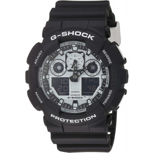 Casio G-Shock GA-100BW-1A White and Black Series Luxury Watch - Black/One Size