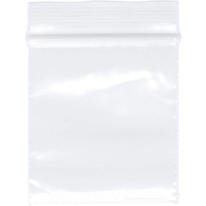 Plymor Zipper Reclosable Plastic Bags, 2 Mil, 1.5" x 1.5" (Pack of 200)