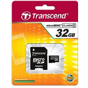 Transcend 32GB microSDHC Memory Card Compatible With Samsung Galaxy Grand Prime Cell Phone - with SD Adapter