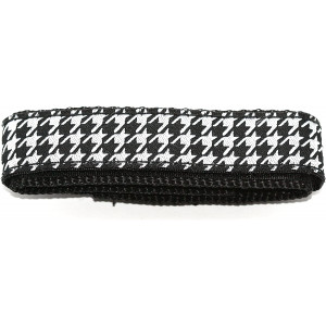 Chums THE BAND 18-20MM Hook and Loop Black White Houndstooth ONE Piece Sport WATCHBAND