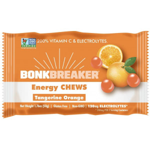 Tangerine Orange Energy Chews by Bonk Breaker - 1.76 Oz each - 10 Count - Gluten Free and Dairy Free