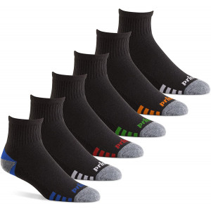 Prince Men's Athletic Quarter Socks (6 Pair Pack)