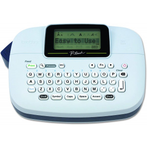 Brother P-touch, PTM95, Handy Label Maker, 9 Type Styles, 8 Deco Mode Patterns, White