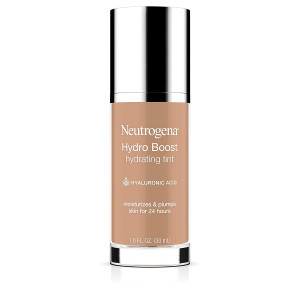 Neutrogena Hydro Boost Hydrating Tint with Hyaluronic Acid, Lightweight Water Gel Formula, Moisturizing, Oil-Free and Non-Comedogenic Liquid Foundation Makeup, 40 Nude Color, 1.0 fl. oz