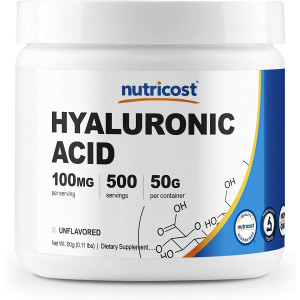 Nutricost Hyaluronic Acid Powder 50 Grams, High Quality, Non-GMO and Gluten Free