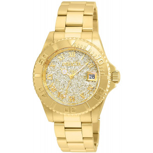 Invicta Women's Angel Swiss-Quartz Watch with Stainless-Steel Strap, Gold, 20 (Model: 22707)