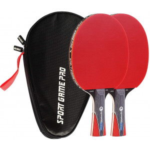 Ping Pong Paddle with Killer Spin + Case for Free - Professional Table Tennis Racket for Beginner and Advanced Players - Improve Your Ping Pong Skills with JT Ping Pong Paddle Set