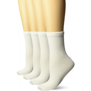 Dr. Scholl's Women's 4 Pack Diabetic and Circulatory Non Binding Ankle Socks
