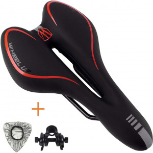 Bike Seat Most Comfortable for Men and Women with Soft Cushion Universal Fit for Exercise Bike and Outdoor Bikes