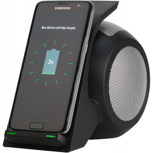 Fast Wireless Charger with Bluetooth Speaker,CENSHI Wireless Charging Stand Compatible iPhone11,11Pro,11Pro Max, Xs,XS Max,XR, X,8,8Plus, Samsung Galaxy S10e,S10+,S10,S9,S9Plus,Note10,Note 9 and More.