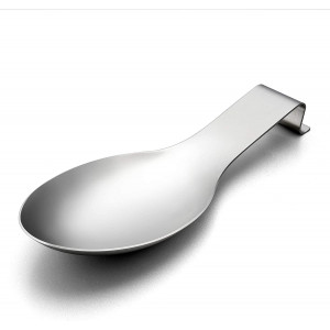 LIANYU Stainless Steel Spoon Rest, Spatula Ladle Holder, Heavy Duty, Dishwasher Safe