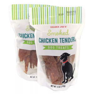 Trader Joe's Smoked Chicken Tenders Dog Treats (2 Pack)