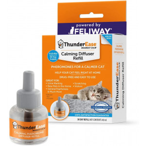 ThunderEase Cat Calming Pheromone Diffuser Refill | Powered by FELIWAY | Reduce Scratching, Urine Spraying, Marking, and Anxiety