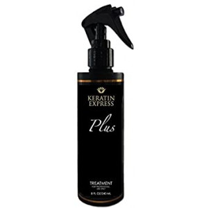 Keratin Express Plus 8 fl oz Smoothing Treatment Professional Hair Treatment up to 12 weeks. Do not use it on Pregnant Women, Children and Nursing. This product contains Formaldehyde.