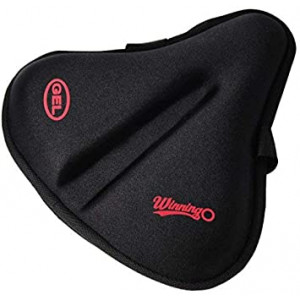 WINNINGO Exercise Gel Bicycle Saddle Cover Wide Cycling Seat Cushion for Wide Bike Saddle Large Bicycle Seat Pad