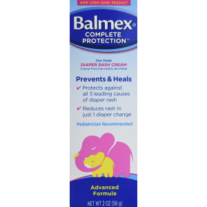 Balmex Zinc Oxide Diaper Rash Cream Advanced Formula - 2 oz, Pack of 3