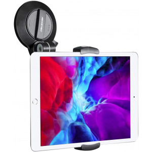 AboveTEK Suction Cup Cell Phone Holder, Large Sticky Pad Tablet Mount on Kitchen Desk Office Window Bathroom Mirror Car Truck Windshield, for Phone Tablet Stand 4-11" iPhone 5 6 7 iPad Mini Air Pro