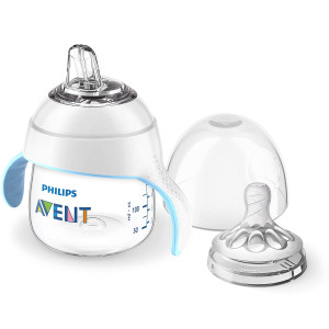 Philips Avent My Natural Trainer Sippy Cup, Clear, 5oz, 1pk, SCF262/03