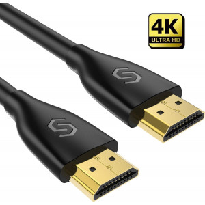 Syncwire HDMI Cable 4K HDMI 2.0 Cable 10 ft High Speed HDMI to HDMI Cord Support Fire TV, Apple TV, HDTV, Ethernet, Audio Return Channel, Video 4K UHD 2160P, HD 1080P, 3D, Xbox Playstation PS3 PS4