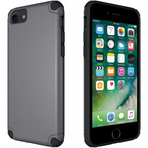 CellEver Slim Guard Pro Heavy Duty Case Protective Shock-Absorbing Scratch-Resistant Drop Protection Cover for Apple iPhone 6 / 6s / 7/8 (Fits All 4 Models) (Slate)