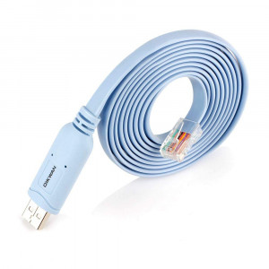 OIKWAN USB Cisco Console Cable FTDI USB to RJ45 Cable for Routers/Switches/Serves (Blue)