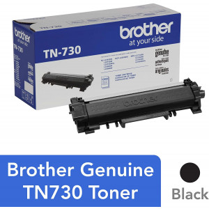 Brother Genuine Standard Yield Toner Cartridge, TN730, Replacement Black Toner, Page Yield Up To 1,200 Pages,