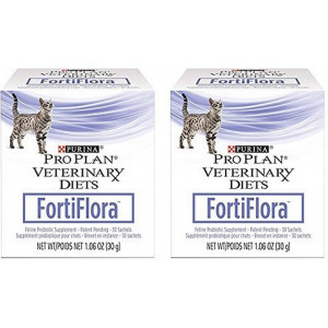 Purina Fortiflora Purina 840235149217 Fortiflora Nutritional Supplement for Cats (2 Pack)