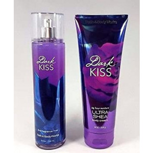 Bath and Body Work DARK KISS Body Mist 8 FL OZ and Body Cream OZ