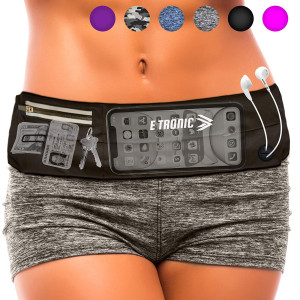 E Tronic Edge Running Belts : Best Comfortable Running Belts That Fit All Phone Models and Fit All Waist Sizes. for Running, Workouts, Cycling, Travelling Money Belt and More. Comes in 5 Stylish Colors