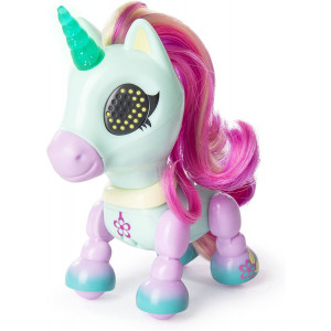 Zoomer - Zupps Tiny Unicorns, Breeze, Interactive Unicorn with Light-up Horn, for Ages 4 and Up