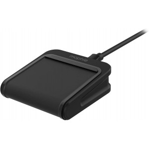 mophie Charge Stream Mini - 5W Wireless Travel Charger for Apple iPhone 8, 8 Plus, X, Samsung and Qi Enabled Smartphones - Black