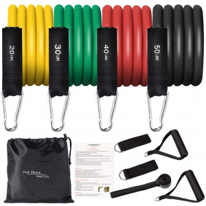 Your Choice Premium Resistance Loop Bands Exercise Work Out Fitness Bands for Legs and Glutes, Physicaly, Stretch with Carry Bag and Instructions Guide, 12 x 2 Inch Set of 4