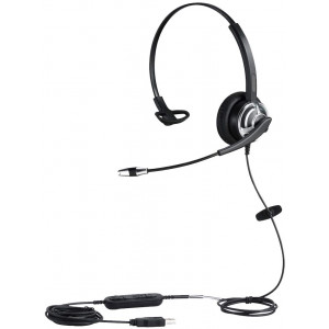 USB Headset with Noise Cancelling Microphone and Volume Controller for Conference Calls Softphone Conversation Clear Chat Online Course etc
