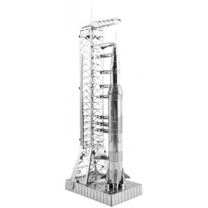 Fascinations Metal Earth Apollo Saturn V with Gantry 3D Metal Model Kit