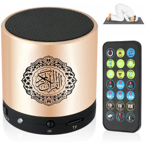 Siruiku Remote Control Speaker Portable Quran Speaker MP3 Player 8GB TF FM Quran Koran Translator USB Rechargeable Speaker